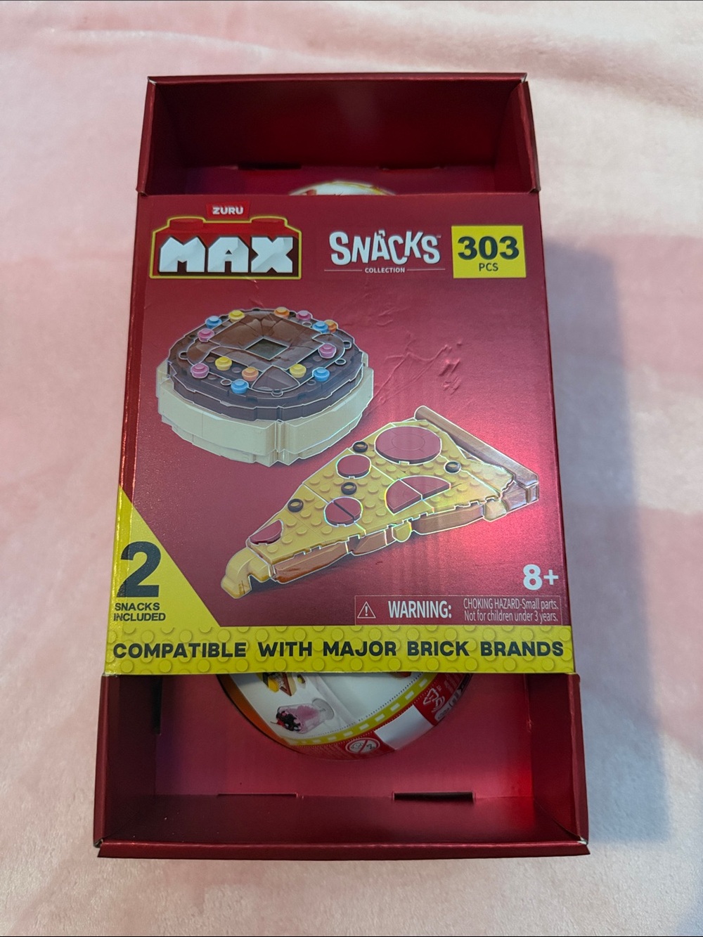 Zuru Max Premium Snacks Donut and Pizza Building Block Set New